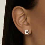 Моносерьга в виде буквы В MIESTILO