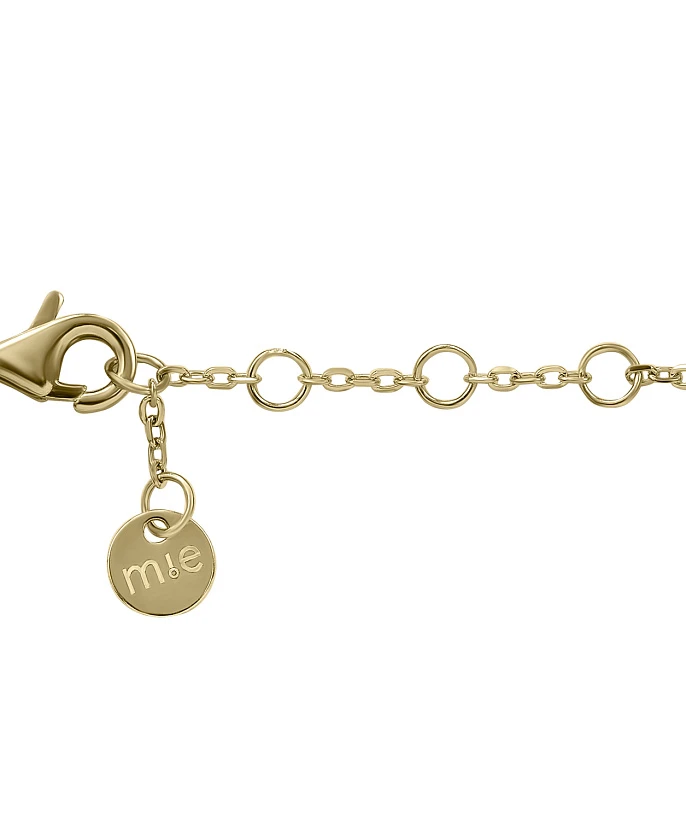 Серебряный браслет Elizabeth с фианитом в покрытии желтое золото