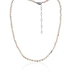 Серебряное колье-чокер с натуральным жемчугом MIESTILO 