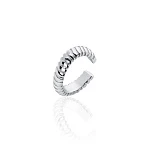 Серебряный кафф с рельефом MIESTILO 