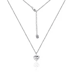 Серебряная подвеска сердце с фианитами MIESTILO