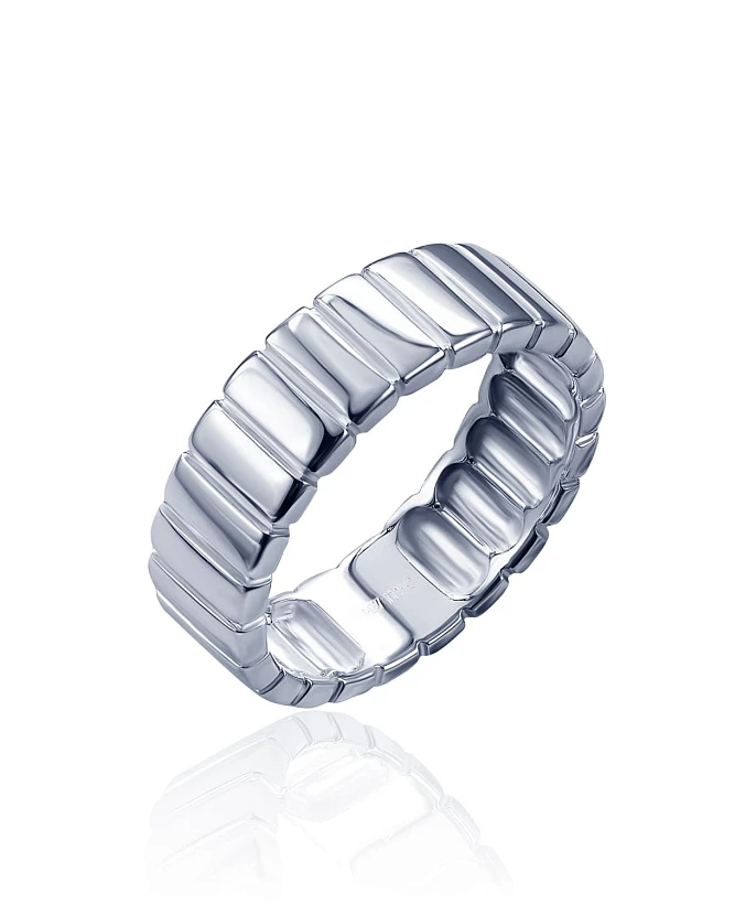 Кольцо серебро 925 ювелирное широкое