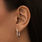 Базовые серьги из серебра