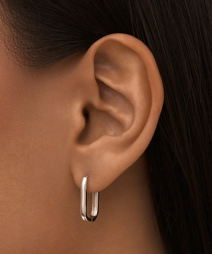 Базовые серьги из серебра