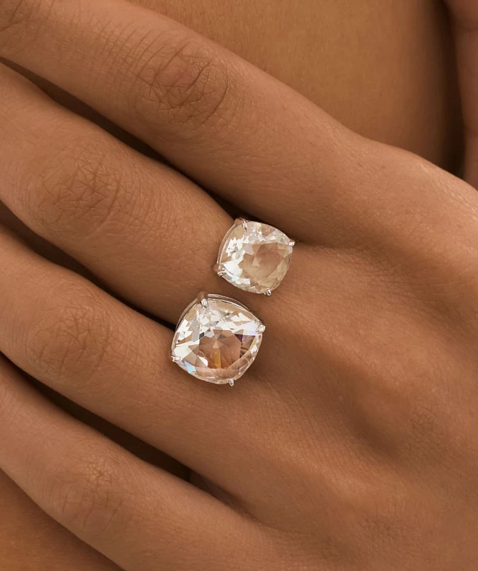 Кольцо из серебра КРИСТАЛЛ