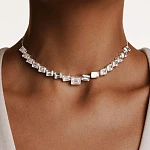 Серебряное колье ГРАЦИЯ с фианитами