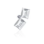 Серебряный крупный кафф A LA RUSSE с фианитами