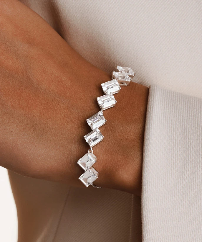 Серебряный браслет A LA RUSSE с фианитами