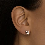 Моносерьга в виде буквы N MIESTILO