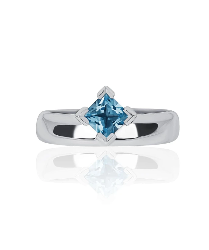 Серебряное кольцо PURITY с London топазом