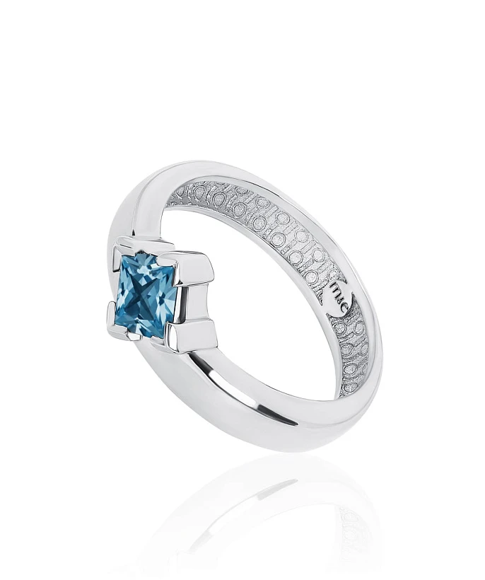 Серебряное кольцо PURITY с London топазом