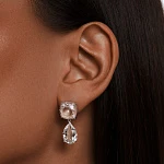 Серебряные серьги КРИСТАЛЛ