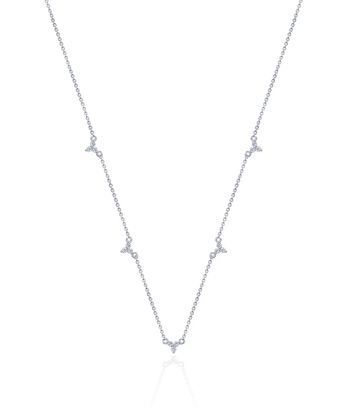 Серебряное колье-чокер с фианитами MIESTILO 