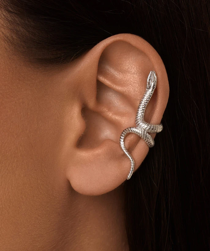 Серебряный кафф - змея MIESTILO