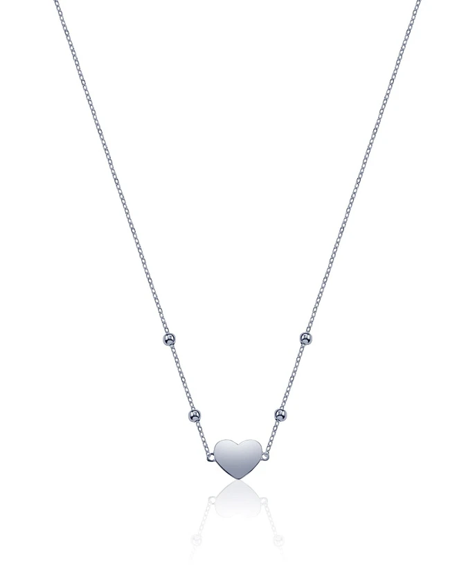 Серебряная подвеска сердце MIESTILO 