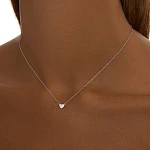 Серебряная подвеска сердце MIESTILO