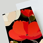 Открытка подарочная "Маки"