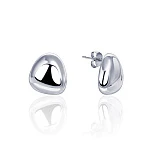 Каплевидные серьги-пусеты из серебра MIESTILO 