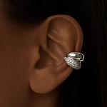 Серебряный кафф с россыпью фианитов