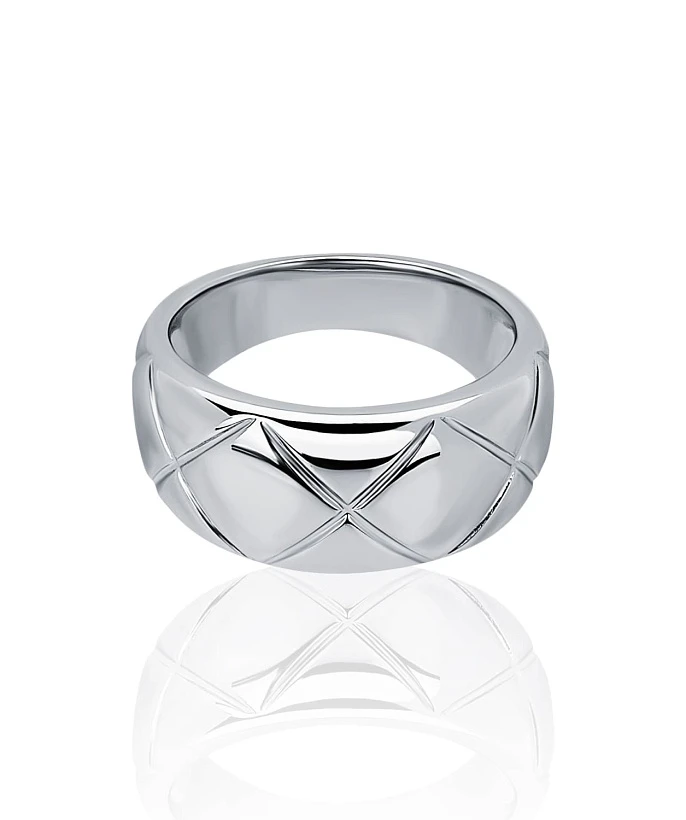 Фактурное кольцо из серебра