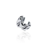 Серебряный кафф сердца MIESTILO