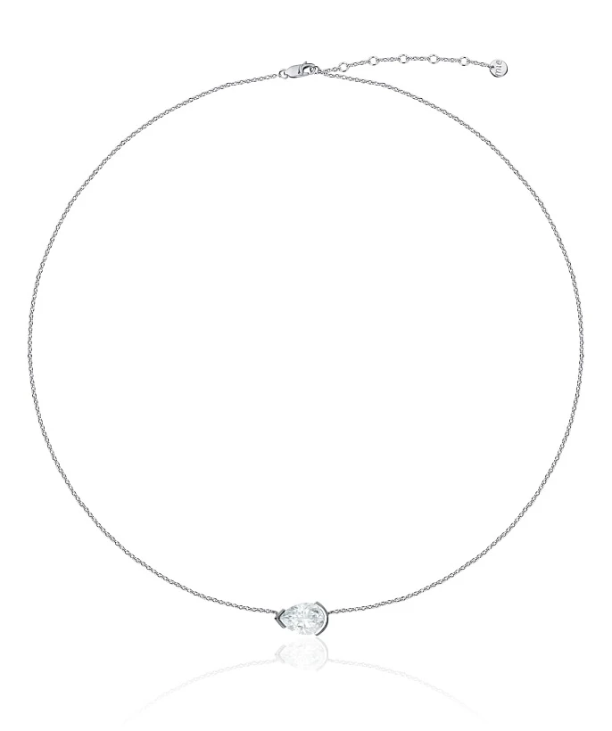 Серебряное колье PURITY с белым топазом