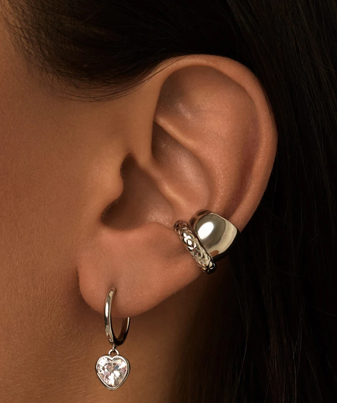 Фактурный кафф из серебра