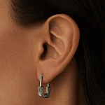 Серебряные серьги с натуральным перламутром