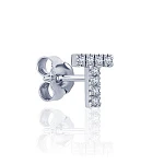 Моносерьга в виде буквы T MIESTILO