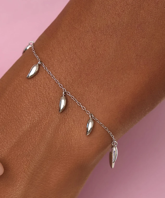 Серебряный браслет с подвесками MIESTILO