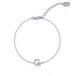 Серебряный браслет с буквой G MIESTILO