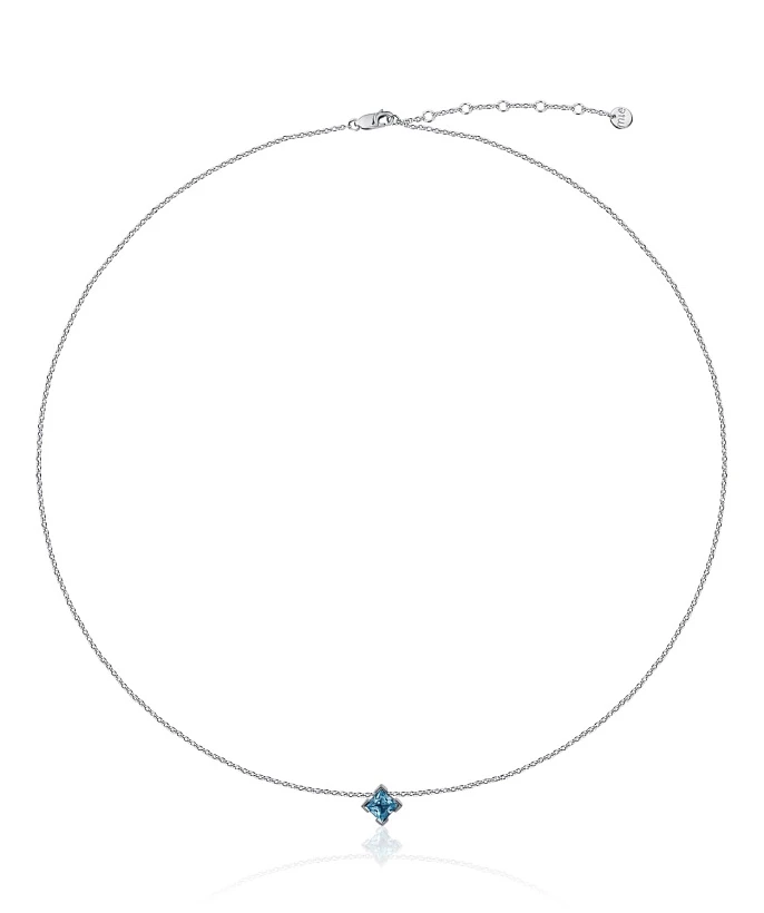 Серебряное колье PURITY с London топазом