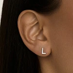 Моносерьга в виде буквы L MIESTILO