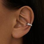 Гладкий серебряный кафф MIESTILO 