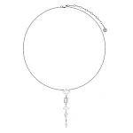 Серебряное колье-галстук A LA RUSSE с фианитами