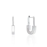 Серебряные серьги с натуральным перламутром