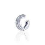 Серебряный кафф с фианитами