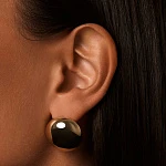 Круглые серьги PENELOPE из серебра в покрытии желтое золото