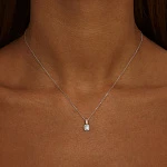 Серебряное колье с перламутром