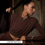 Серебряный жесткий браслет EPIONA с горным хрусталем