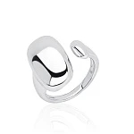 Широкое акцентное кольцо из серебра MIESTILO 