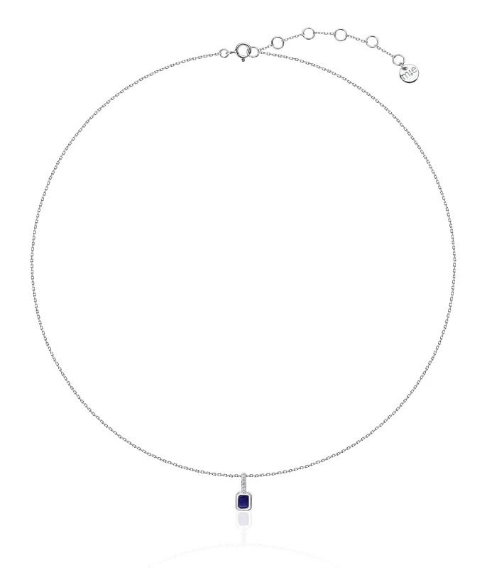 Серебряное колье с лазуритом