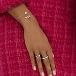 Серебряный браслет с буквой Р MIESTILO