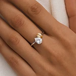 Серебряное кольцо ЭЙФОРИЯ с цитрином и фианитом