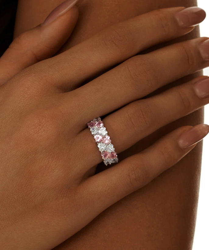 Широкое серебряное кольцо SWEETHEART