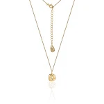 Серебряное колье позолоченое с буквой D MIESTILO 