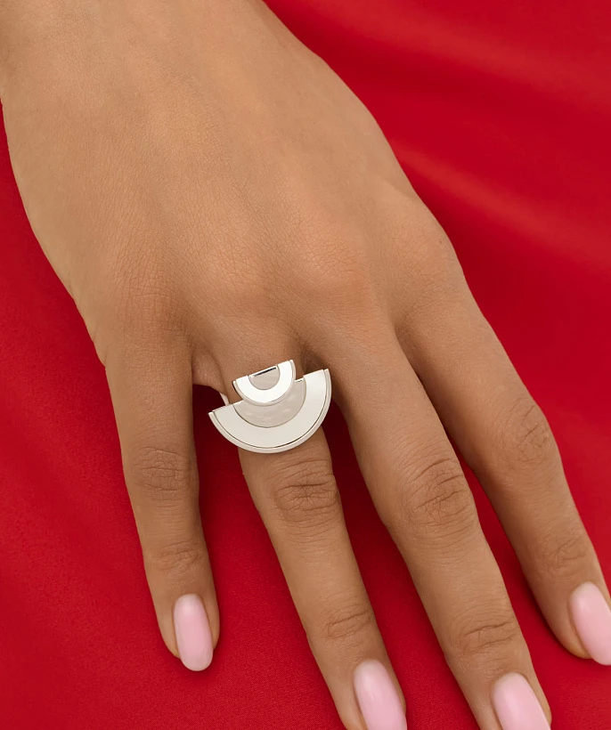 Кольцо из серебра с перламутром VENUS