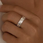 Кольцо серебро 925 ювелирное широкое