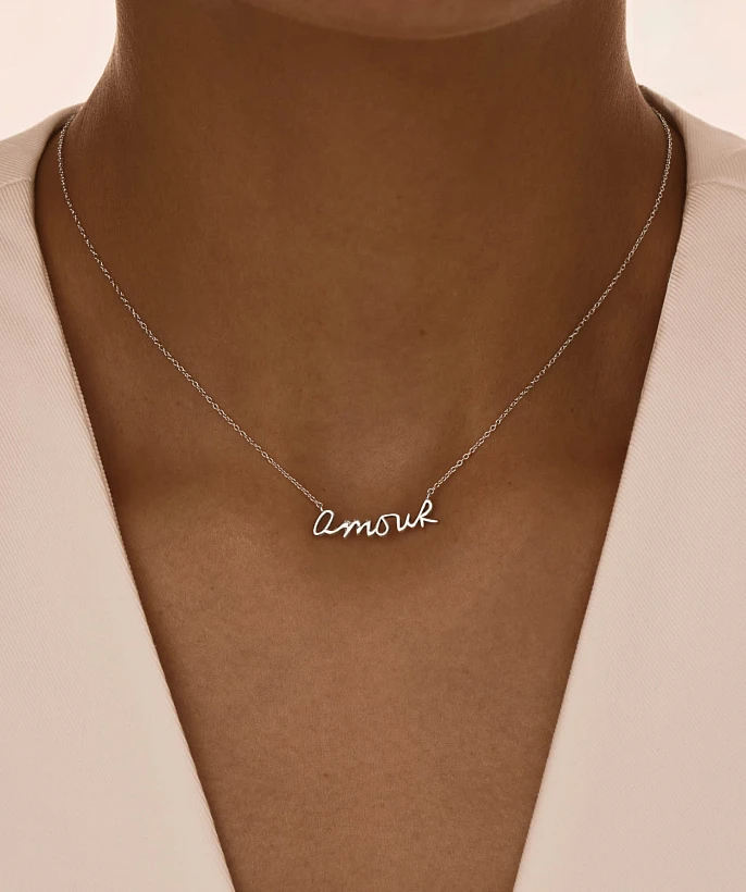 Серебряное колье AMOUR MIESTILO