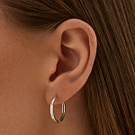 Серебряные серьги кольца 19 мм